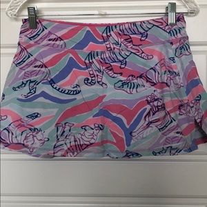 Sand stripes tennis skort